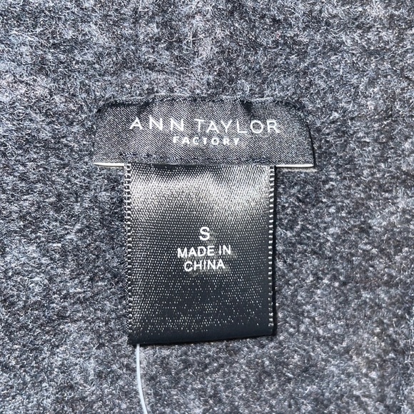 NWT Ann Taylor Wool Blend Open Front Long Cardigan Duster, S - Picture 2 of 6